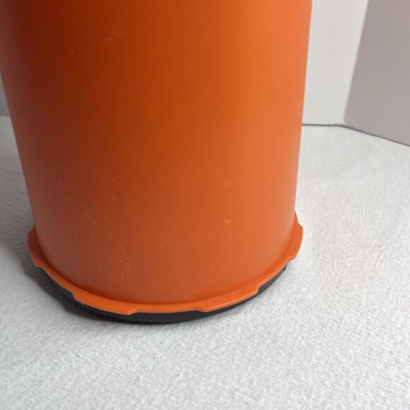 Folgers AromaSeal Vintage Tupperware 11” Tall Orange Black Lid Coffee Rare - Picture 11 of 15